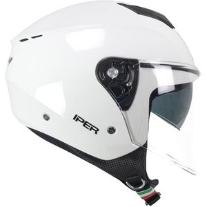 126 IPER - Motorhelm - Zwart - HPT - ECE-R 22.06