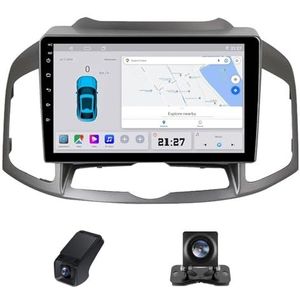 Android autoradio geldt voor Chevrolet Captiva 1 2011-2016 Wireless Carplay Android Auto,10 inch 2.5D touchscreen auto radio met GPS navigatie stuurwiel afstandsbediening(NF-2)