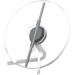 3D-hologramventilator, 3D-reclameprojector Wifi Led-bord Holografische lamp Speler Afstandsbediening Advertentiedisplay 3D-ventilator Hologram Projector Logolicht Helderheidseffect(25cm)