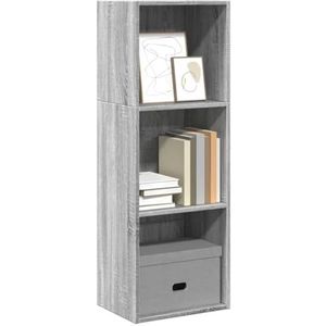 XGWKCNV Rekken, Boekenkasten & Staande Planken, Boekenkast Grijs Sonoma 40x30x114 cm Engineered Wood