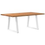 vidaXL Eettafel rechthoekig 180x100x74 cm massief eikenhout lichtbruin, eetkamertafel, restauranttafel, bureau, keukentafel, eetkamermeubilair