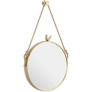 Decoratieve HD-wandspiegel, wandspiegel met vogel decoratieve spiegel - 27,6 inch ronde vintage spiegel voor entree, woonkamer of badkamer - elegant huisdecor elegant ontwerp (maat: 60 cm)