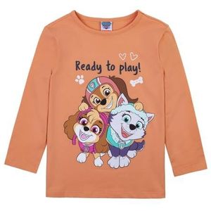 PAW PATROL Shirt met lange mouwen met Skye, Everest en Liberty 82207 oranje, oranje, 116