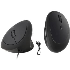 Ergonomic Mouse-PYRIOLHI- Wired Vertical Mouse -3 Adjustable DPI - For PC, Mac, Windows -Pink(Dark)