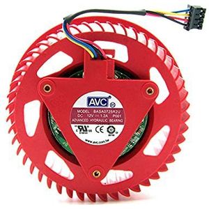 AVC BASA0725R2U 12V 1.20A For ATI HD5870 HD5970 PWM turbine graphics card fan
