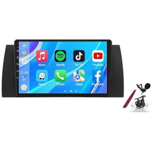 Android 14 Autoradio Stereo voor B-MW E39 (1996-2003) 9-inch Touchscreen Multimedia Player met Wireless Carplay 2 Din GPS Sat Navigation FM RDS Bluetooth 5G-WiFi SWC DSP,M100s