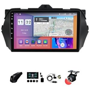 BOJONTN 22,9 cm (9 inch) Android 12 Autoradio 2 DIN voor Suzuki Ciaz 2014-2018 met achteruitrijcamera, stuurwielbediening, Bluetooth, GPS, Navi CarPlay, draadloos (grootte: S100 1+32G)
