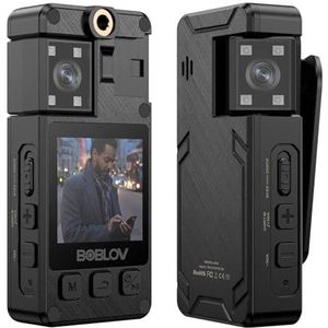 Mini-lichaamscamera, Mini Camera A24 HD 1296P Sport Actie DV Digitale Camera Beveiliging Kleine Camcorder Pocket Politie Lichaam Camara voor wetshandhaving, levering (Color : Camera 128GB, Size : 1