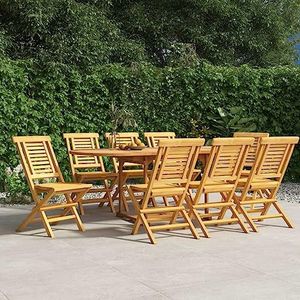 Opvouwbare Tuinstoelen 8 stuks 47x63x90 cm Massief Hout Teak