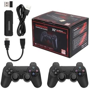Game Stick 256G 4K HD Videogameconsole Dubbele Draadloze 2.4G-controller Retroconsole