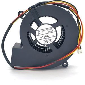 LMNCBVYA SF7020H12-27E 12V 250mA Blower Cooling Fan - 3 Wire, 70x20mm, Cooling Solution