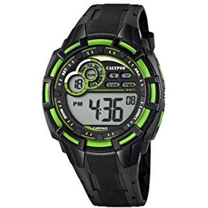 Calypso heren chronograaf kwarts horloge met siliconen armband K5625/3