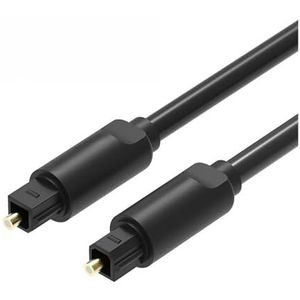 Digitale optische audio/dio-kabel naar-/slink SPDIF coaxkabel 1m 2m 5m geschikt Fit Compatible compatibele versterkers Blu-ray X-/box 360 P-/S4 Soundbar glasvezelkabel (Color : PVC Cable Black, Size