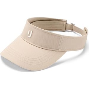 Johnny Urban Zonneklep voor dames en heren, badstof, vizierhoed van katoen, effen, voor festival of sport, zomeraccessoires, Zand, One size