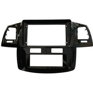 Dashboardbekledingsframe 9 Inch Auto Radio Fascia Voor Toyota Voor Fortuner Voor Hilux 2005 2006 Dubbele Din Fascias Panel Dashboard Stereo Auto DVD Frame In-dash Kits Autoradio dashboardframe stereop