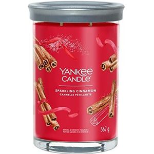 Yankee Candle Signature Geurkaars | Sprankelende kaneel grote beker kaars met dubbele lonten | Soja Wax Blend Lange Brandende Kaars | Perfecte cadeaus voor vrouwen