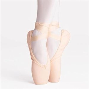 Jazzschoenen Balletschoenen Dames, Balletpantoffels Meisjes Ballerina Ballet Pointe-schoenen Roze Rood Dames Satijnen Canvas Balletschoenen for dansen(Beige,31 EU)