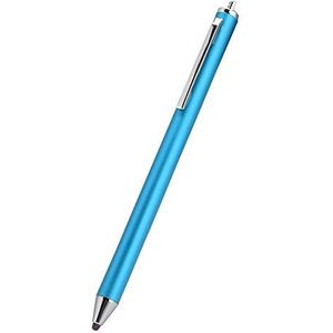 Stylus touchscreen met stoffen hoofd, universele aanraakpen voor smartphones en tablets, vervangende pen vervangende pen, professionele capacitieve pen grafische tekening (blauw)