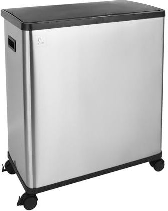 SVITA SR2X30 - Afvalbak - Zilver - Roestvrij staal - 60 liter