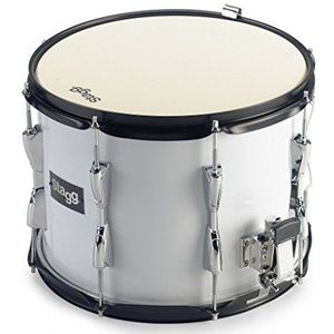 Stagg 22088 13 x 10-Inch Marching Snare Drum - Wit