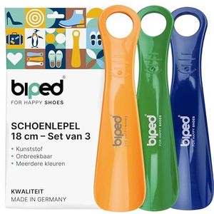 biped 3-delige set schoenlepels kunststof 18 cm – Mini reis schoenlepels ergonomisch gevormd – Handig hulpmiddel voor kinderen en volwassenen z1570(plum)