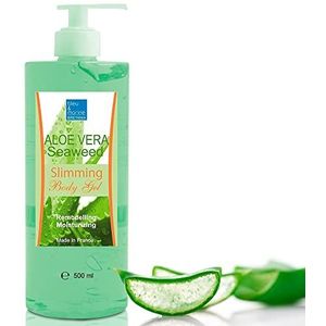 Bleumarine Bretania Afslankengel voor zeewier en aloë vera, anti-cellulitis en huidversteviging, lymfedrainage en dieet ondersteuning, massagegel, groen, 500 ml
