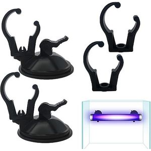 Aquarium Zuignap Clip | Vissenkom Sterke Zuigklem Clip | Decoratieve aquariumclip, verstelbare klem voor led-verlichting, waterleidingen, verwarmingsstaven, verwarming, snoeren Voihamy