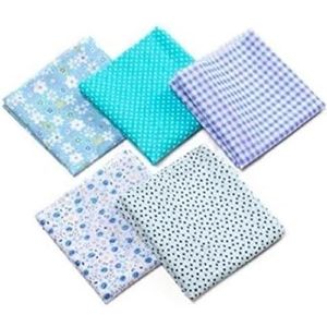 10/5 stuks heren vierkante katoenen zakdoeken geschenken kleurrijke dames heren dames dagelijkse accessoires (Color : 5PCs-02)