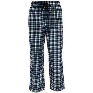 FRUIT OF THE LOOM Mannen geweven slaap pyjama broek bodem - zwart - XL