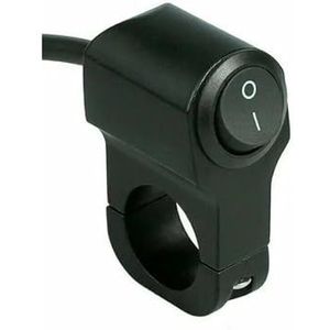 LED Stuurschakelaar Motorfietsbedieningen Schakelaars Drielijnsonderdelen Knop Stuurschakelaar Elektronica Accessoires(Black 2 line)