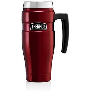 Thermos 101813 RVS King Travel Mok, Rood, 470 ml, Large