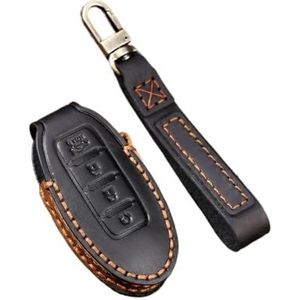 Sleutelbehuizing houder Lederen Smart Key Case Cover Sleutelhanger Fob Voor Bluebird Voor Sylphy Voor Teana X Voor Trail Voor Tiida Auto Accessoires Houder Sleutelring Sleutelbehuizing(4)