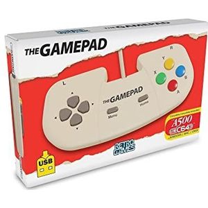 Retro Games - A500 Mini Joypad - Gamecontroller - Crème - Bedraad