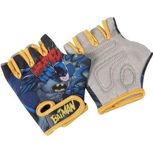 Set fietshandschoenen voor kinderen, Batman superhelden, geel, zwart, heren, vleermuis, DC Comics zonder vingers