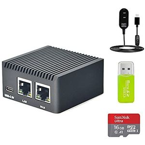 FriendlyElec NanoPi R2C Mini Router Rockchip RK3328 1 GB DDR4 RAM Dual Gigabit Ethernet Poort Met een Nieuwe Ethernet Chip (Pro Kit)