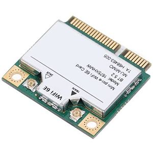 Draadloze Netwerkkaart, Gigabit Ethernet 5.2 WiFi 6E 2400Mbps MINI PCIE Netwerkkaart voor Computer voor Pc