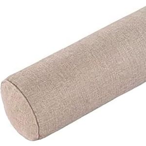 Cilindervormig Nekkussen, Ergonomisch Rond Cervicaal Rolkussen, Afneembare Hoes, voor Ondersteuning Van Kantoor/bank/bed/hoofd/nek/rug en Benen.(Light khaki,20x80cm)
