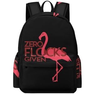 Leuke Zero Flocks Given Flamingo Mini Rugzak Leuke Schoudertas Kleine Laptop Tas Reizen Dagrugzak voor Mannen Vrouwen