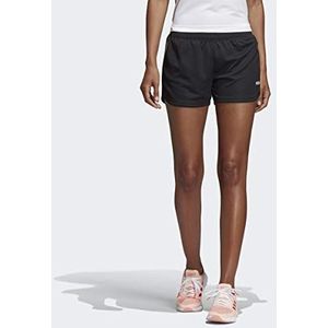 adidas Women's Design 2 Move 3-Stripes Knitted Shorts, Black/White,S