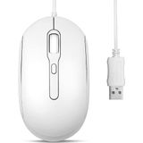 Perixx - PERIMICE-222 - USB-muis - Wit - 1,8 m lange kabel - Optisch ontwerp 1200/1600/2000 dpi