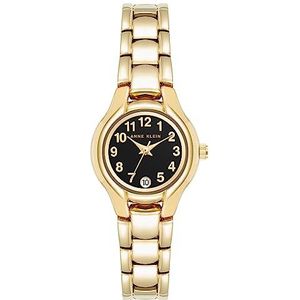 Anne Klein Dames Datum Functie Armband Horloge, Goud/zwart