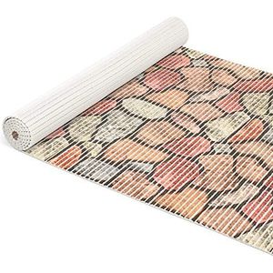 ANRO Zacht schuimmat badmat badkamer douche wc-mat tapijt antislip badkamerloper bestrating bont 1000x65cm (10m)