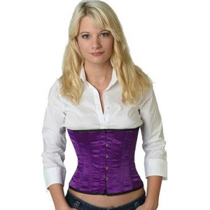 Satijn corset paars taille Korset sw09
