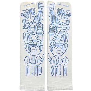 Voetmassage Acupoint sokken voetmassage honderd acupoint sokken voetmassage meridiaan diagram sokken (kleur: pak 1, maat: heren)