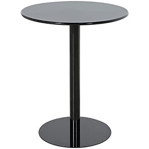 Prachtige ronde salontafel van 60 x 73 cm, kleine ronde tafel van ijzer, kleine eettafel voor huishoudelijk gebruik, melktheewinkel/café-onderhandelingstafel (Kleur: F)