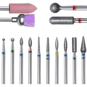 Mozulon Set freeskoppen for nagellak, gebruikt for het ontbramen van dode huidcellen van nagels, accessoires for automatische polijstmachines(6)