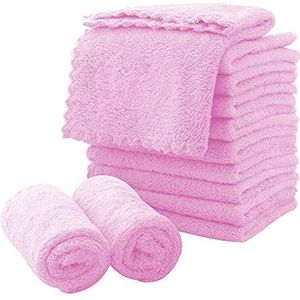Microfiber Gezichtsdoeken Sneldrogend Washandje 12 pack - Premium Zachte Make-up Remover Doeken - Frozen Berry