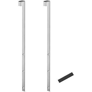 SONGMICS Deurhaken, voor sieradenkast, set van 2, van staal, geschikt voor Duitse deuren, 1,2 x 2,2 x 32 cm (l x b x h), zilver JJC901E01