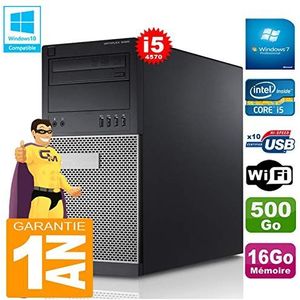 Dell PC Tour 9020 Core I5-4570 RAM 16 GB harde schijf 500 GB DVD W7 W7 (gereviseerd)