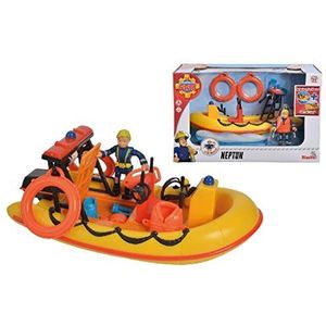 Simba - Brandweerman Sam Neptune Boat inclusief figuur, 20 cm, vanaf 3 jaar